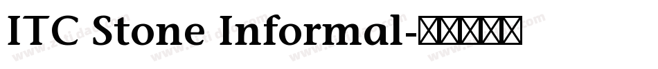 ITC Stone Informal字体转换
